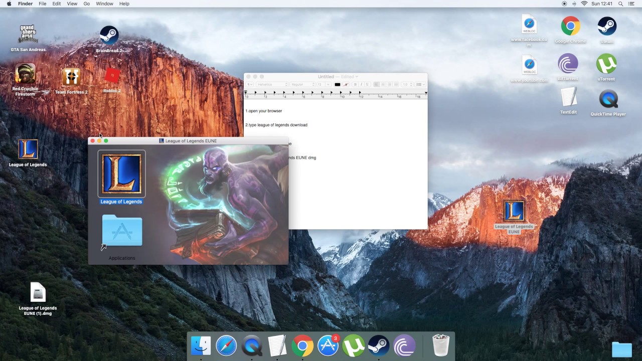 download league of legends for mac